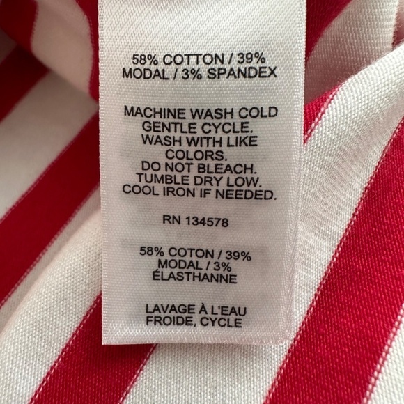 VINEYARD VINES Top Tee Women's Sz. S Shirttail hem Drop Shoulders Stretch Preppy - Picture 13 of 15